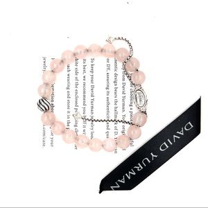 David Yurman 8 mm Spiritual Beads Bracelet
Rose Quartz Silver Accent Adjustable